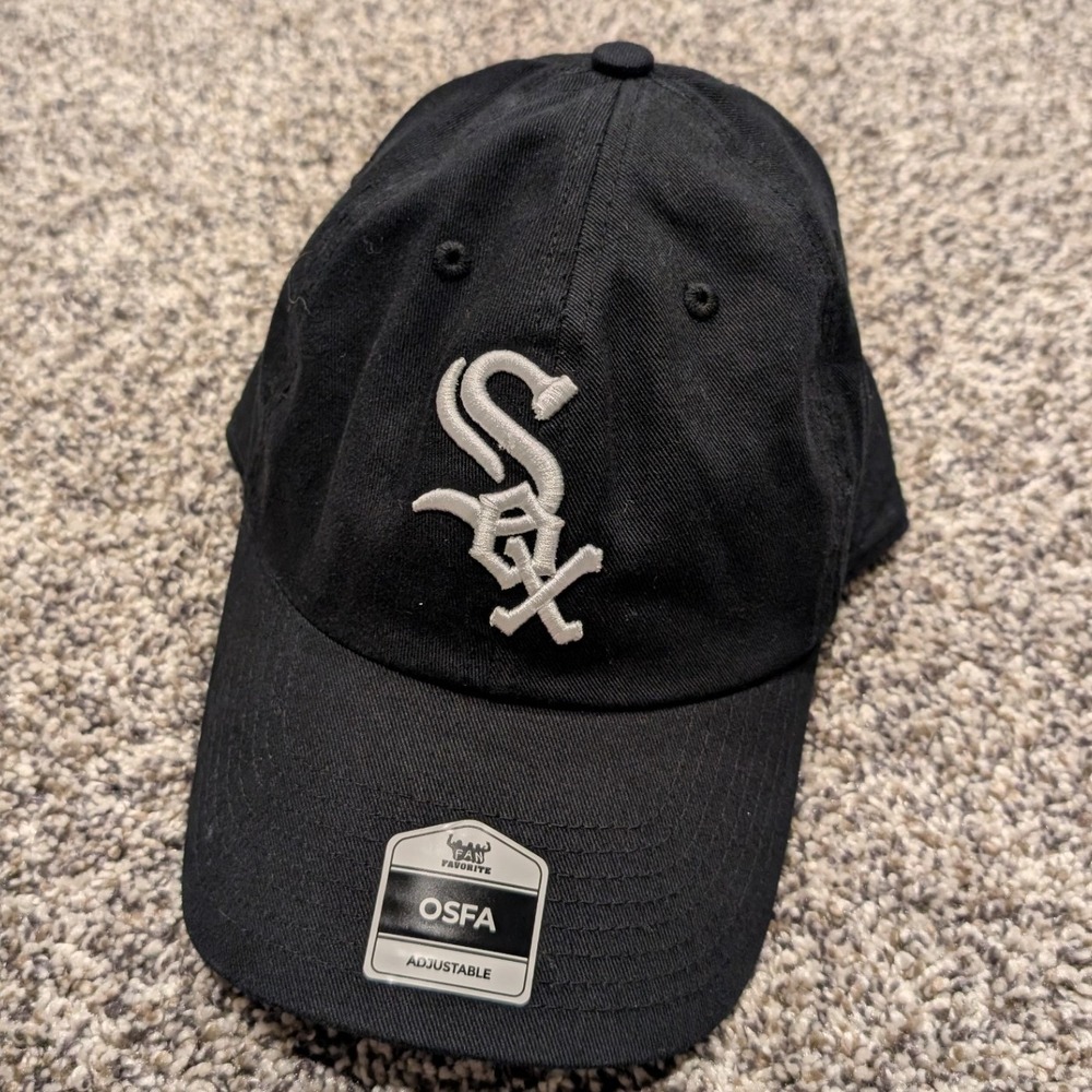 Fan Favorite Hat OSFA Black NWT Chicago White Sox MLB Baseball Cap Adjustable
